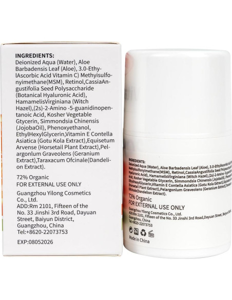 Suero Facial Antienvejecimiento ITZZO 30ml - Vitamina C, Ácido Hialurónico, Retinol