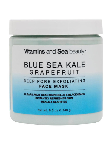 Mascarilla Exfoliante Facial Beautymark 240g - Col Rizada Azul y Pomelo