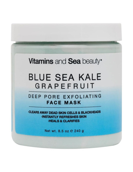 Mascarilla Exfoliante Facial Beautymark 240g - Col Rizada Azul y Pomelo