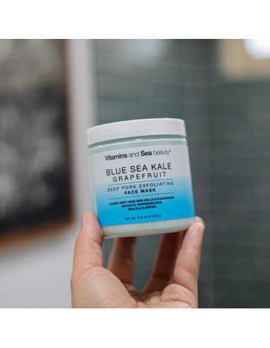 Mascarilla Exfoliante Facial Beautymark 240g - Col Rizada Azul y Pomelo