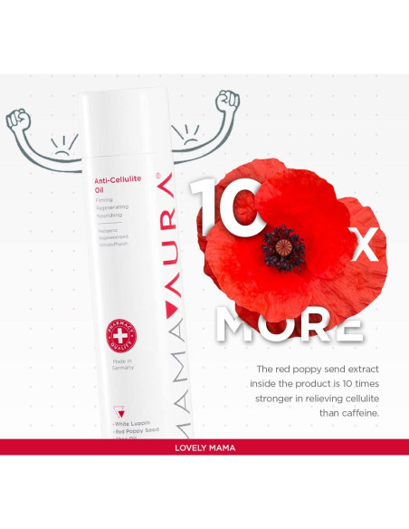 Aceite Anticelulitis Mamaaura - Moldeador Natural 219g