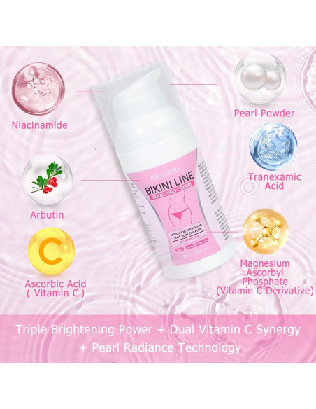 Crema Correctora de Manchas Oscuras Provspro 50g - Ilumina Axilas y Bikini