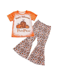 Conjunto 2 Piezas Niña Xiaodriceee Camiseta y Pantalones Acampanados