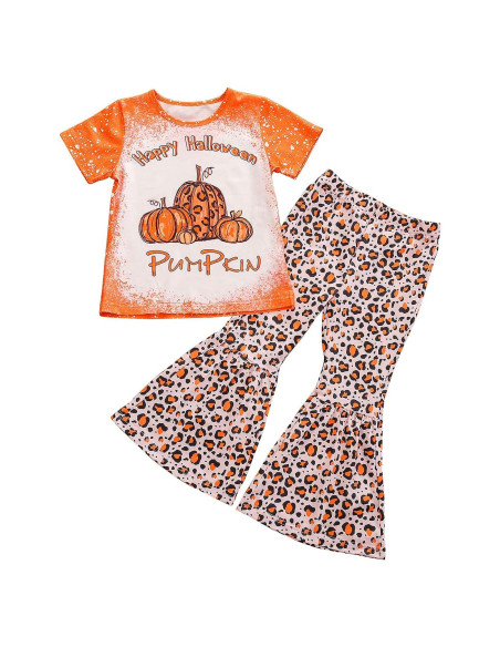 Conjunto 2 Piezas Niña Xiaodriceee Camiseta y Pantalones Acampanados