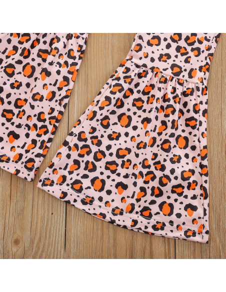 Conjunto 2 Piezas Niña Xiaodriceee Camiseta y Pantalones Acampanados