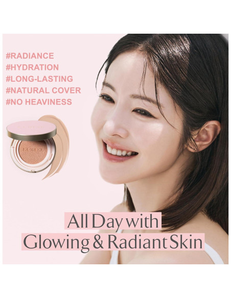 Dúo Glow Cushion Foundation y Limpiador Espumoso LA MUSE