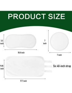 Kit de Compresas de Aceite de Ricino Cogetoro - 4 Piezas Orgánicas 2