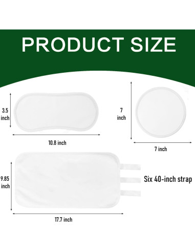 Kit de Compresas de Aceite de Ricino Cogetoro - 4 Piezas Orgánicas