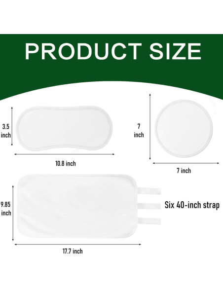 Kit de Compresas de Aceite de Ricino Cogetoro - 4 Piezas Orgánicas