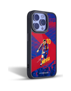 Funda Gel Armour FC Barcelona Messi para iPhone 15 - Grado Militar 2