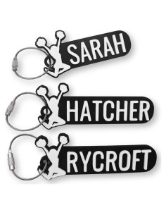 Llavero personalizado de ánimo con nombre - 3D PLA - 25mm