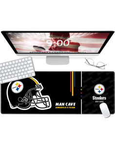 Alfombrilla de Ratón Grande AYYQHC 80x30 cm Bordes Cosidos 2