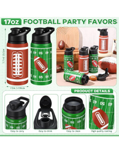 Botella de Agua Deportiva Skybooly 0.5L Aluminio Fútbol 2