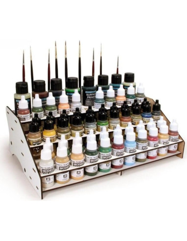 Conjunto de Pinturas Vallejo 16 Colores 18 ml + Soporte