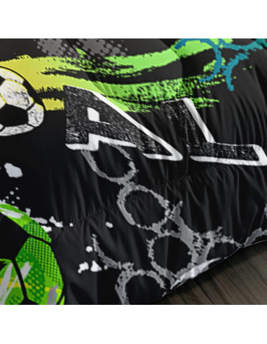 Conjunto Edredón AILONEN Fútbol Individual 3 Piezas Microfibra