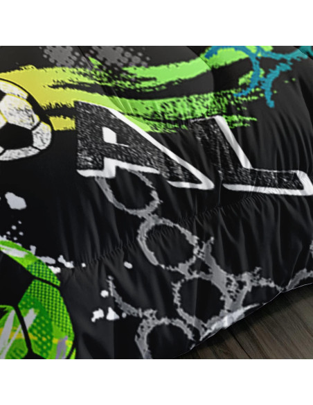 Conjunto Edredón AILONEN Fútbol Individual 3 Piezas Microfibra