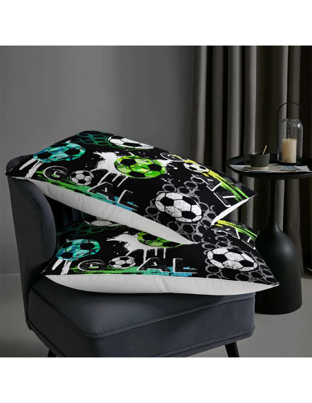 Conjunto Edredón AILONEN Fútbol Individual 3 Piezas Microfibra