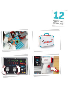 Maletín Médico Smoby - Juguete de Doctor con 12 Accesorios 2