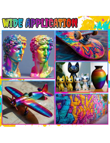 Set de Pintura Airbrush ERCorArt 54 Colores Acrílicos 570ml