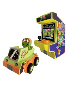 Cabina de Arcade 2-en-1 Michelangelo TMNT con Luces y Sonidos
