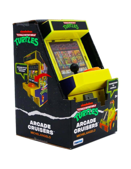 Cabina de Arcade 2-en-1 Michelangelo TMNT con Luces y Sonidos