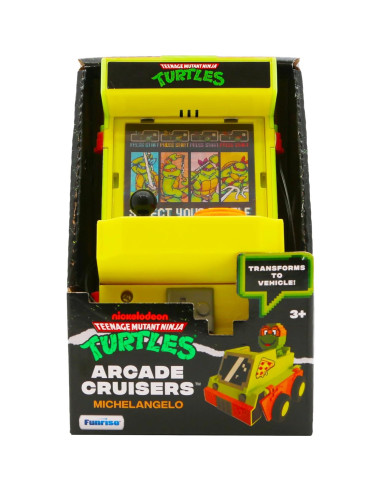 Cabina de Arcade 2-en-1 Michelangelo TMNT con Luces y Sonidos
