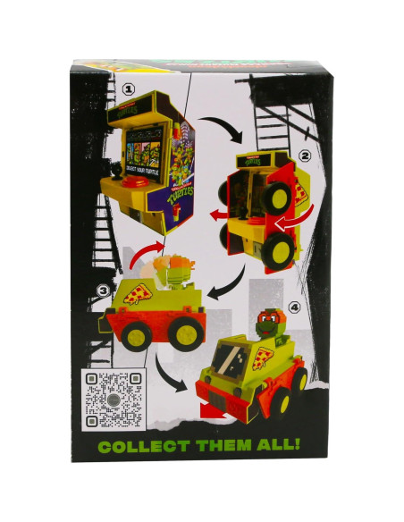 Cabina de Arcade 2-en-1 Michelangelo TMNT con Luces y Sonidos