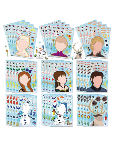 36 Stickers de Fiesta Congelada Purtarly - Hazlo Tú Mismo