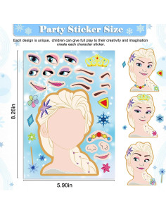 36 Stickers de Fiesta Congelada Purtarly - Hazlo Tú Mismo 2