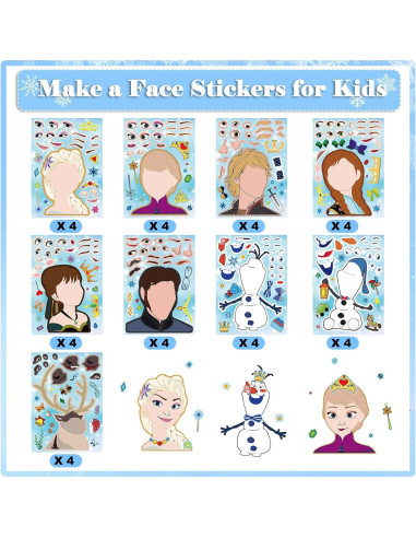 36 Stickers de Fiesta Congelada Purtarly - Hazlo Tú Mismo