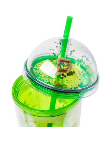 Taza de viaje Shrek Silver Buffalo 710 ml con popote verde