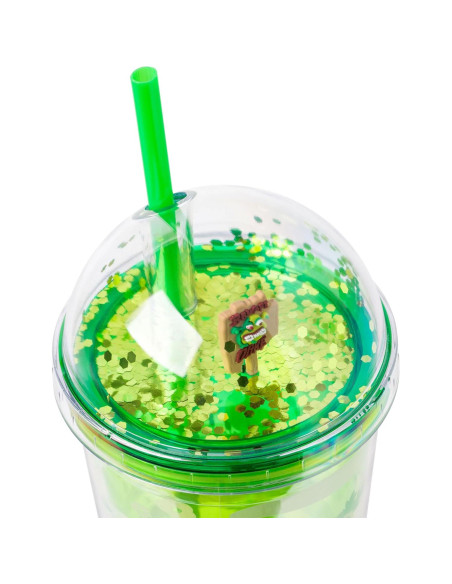 Taza de viaje Shrek Silver Buffalo 710 ml con popote verde