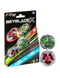 Beyblade X Hasbro Cadena Incendio y Mago Flecha - 2 Tops