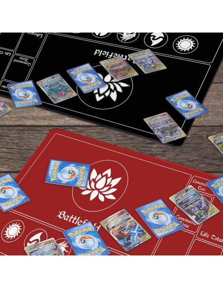 Tapete de Juego MTG Cosido 61x36 cm con Zonas Mágicas