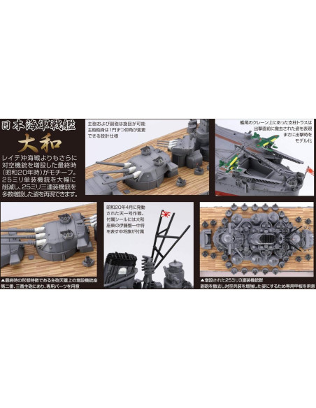 Modelo de Barco de Plástico Fujimi Yamato 1/700 Edición Limitada