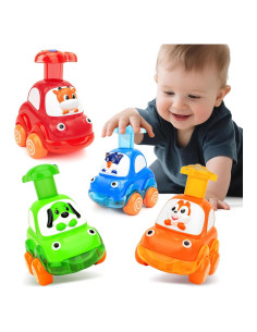 Set de 4 Coches de Empuje YELUFT para Bebés 1-3 Años
