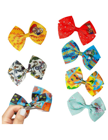 Clips de Cabello LUV HER Toy Story - Paquete de 7 Antideslizantes