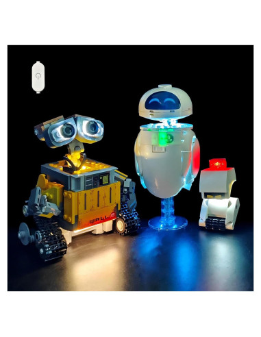 Kit de Luz LED BRIXSPARK para Lego 43279 Wall-E y EVE