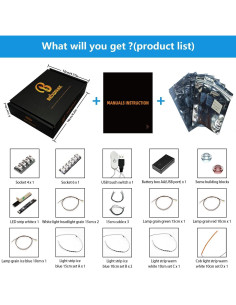 Kit de Luz LED BRIXSPARK para Lego 43279 Wall-E y EVE 2