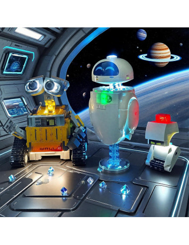 Kit de Luz LED BRIXSPARK para Lego 43279 Wall-E y EVE