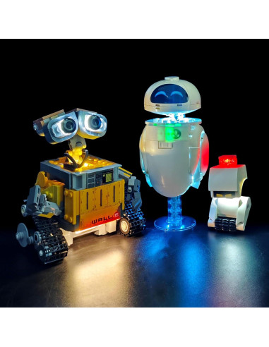 Kit de Luz LED BRIXSPARK para Lego 43279 Wall-E y EVE