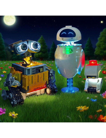 Kit de Luz LED BRIXSPARK para Lego 43279 Wall-E y EVE