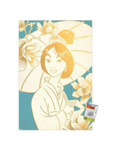 Póster de pared Disney Mulan Trends International 86.4x56.5cm