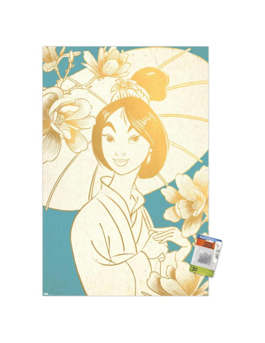 Póster de pared Disney Mulan Trends International 86.4x56.5cm