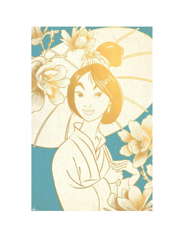 Póster de pared Disney Mulan Trends International 86.4x56.5cm