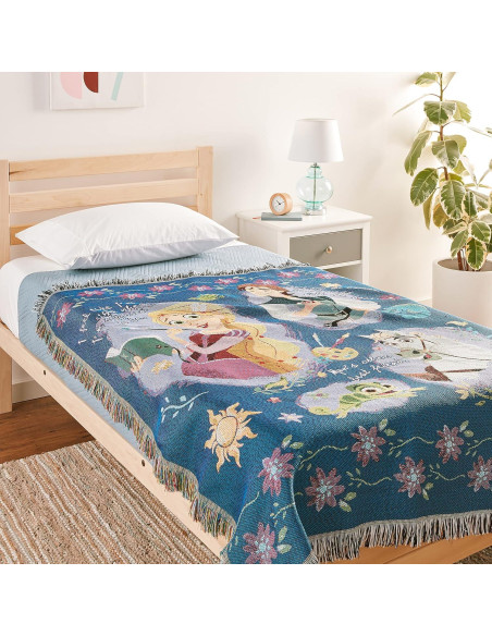 Manta de Tapiz Tejida Disney Princesas Rapunzel 121.9x152.4 cm