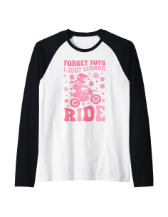 Camiseta Raglan para Niños Motocicleta de Tierra Groovy