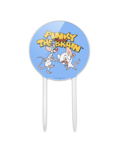 Topper de Pastel Acrílico Pinky y el Cerebro 18.42 cm