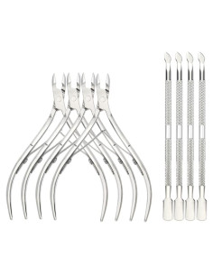 Juego de Recortadores de Cutículas XINMEIWEN 8 Piezas Acero Inoxidable