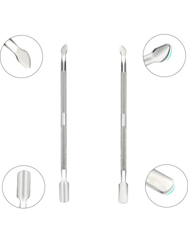 Juego de Recortadores de Cutículas XINMEIWEN 8 Piezas Acero Inoxidable